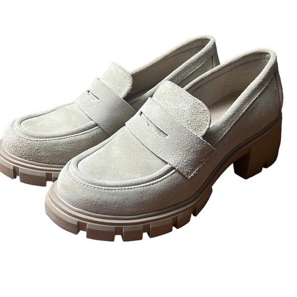 Steve Madden Shoes - Steve Madden Handy Platform Suede 90s Y2K Chunky Loafer in Sand